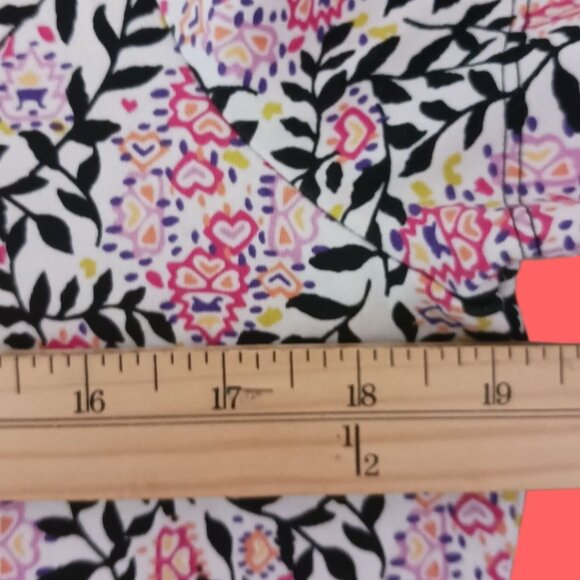 Charter Club Womens Floral Print Short Sleeve T-Shirt Multicolor Large - Picture 4 of 7